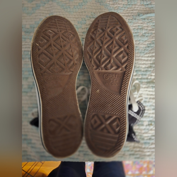 Converse Black and White Chuck Taylor Sneakers - Picture 4 of 4